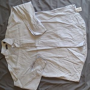 Lands end blue long sleeve button up dress shirt.